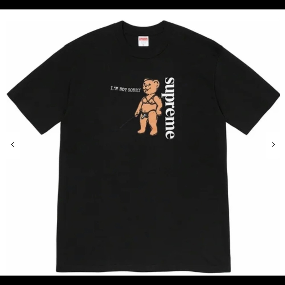 Supreme Black SS 21 collection I’m not sorry tee